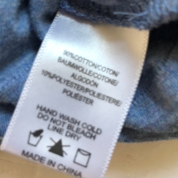 Anthropologie scallop edge front tie T-Shirt top SZ XS - Picture 5 of 5